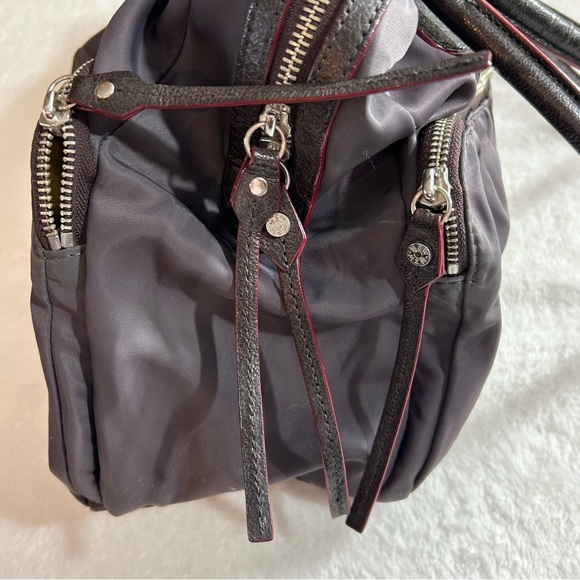 MZ Wallace Graphite Nylon Shoulder Bag with Leather Handles - Picture 13 of 13